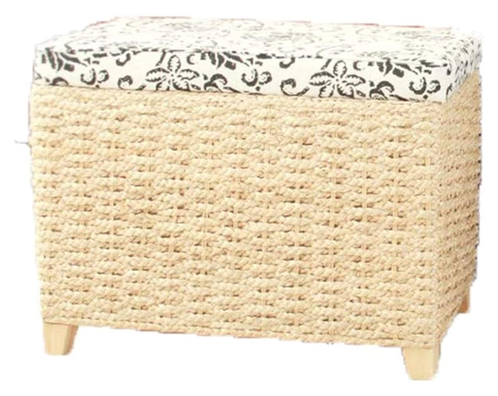 Repose-pieds ottoman avec boîte intégrée pour s'installer dans l'entrée