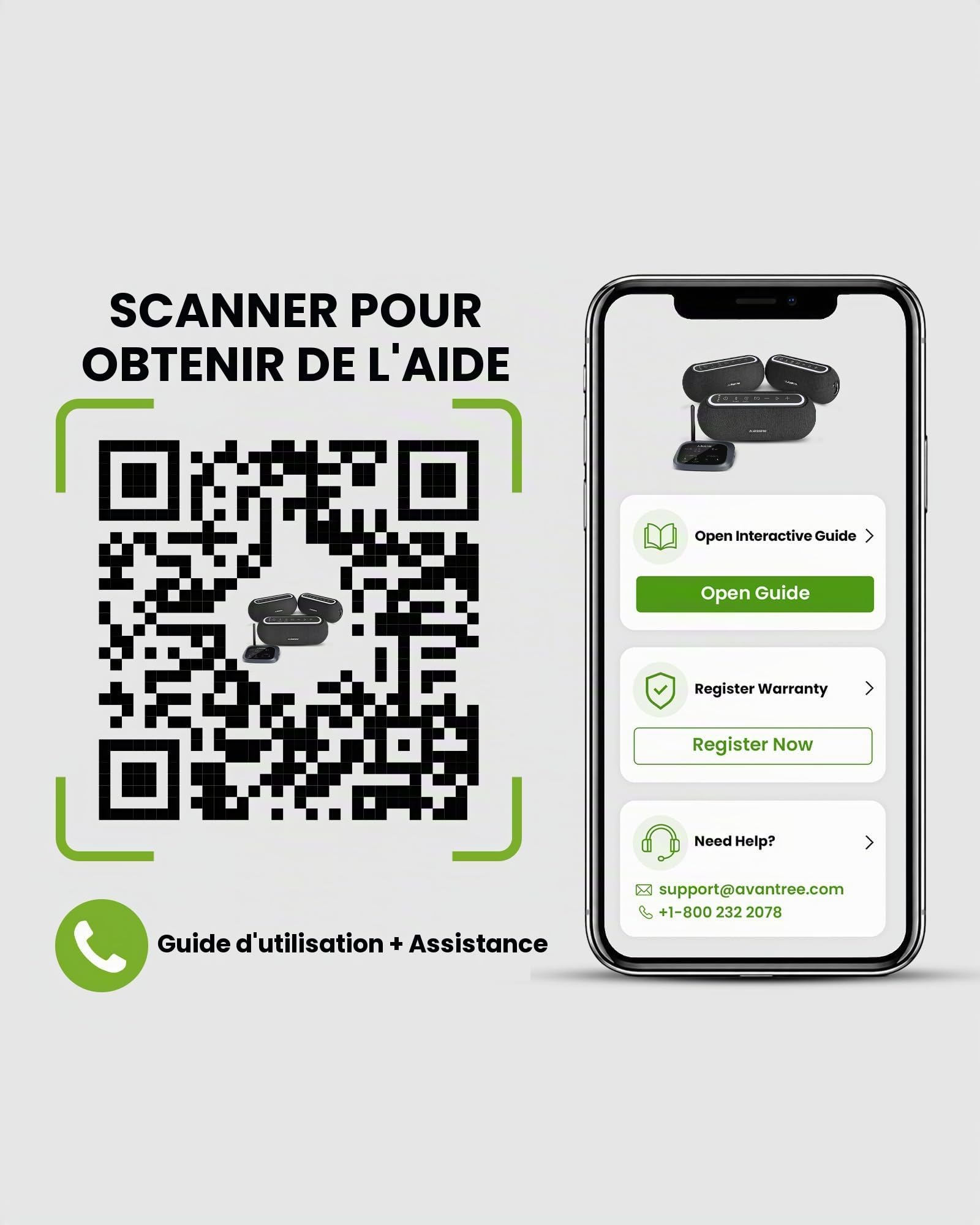 Avantree Harmony A2 – Système D’Enceintes Auracast sans Fil pour Audio D’Ambiance À La Maison, Extensible, Contrôle À Un Bouton, Bluetooth/Optique/AUX, pour Magasins Et Petits Espaces