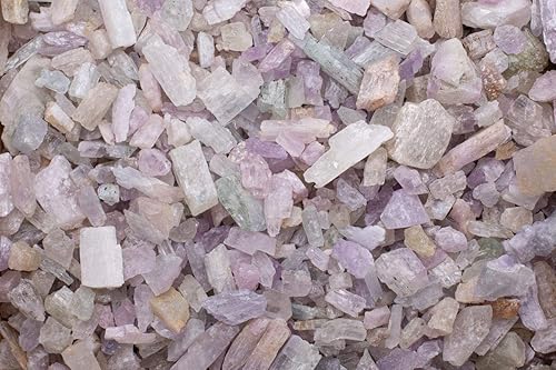 Fantasia Materiales: 1/2 lb Piedras ásperas de kunzita natural de Pakistán