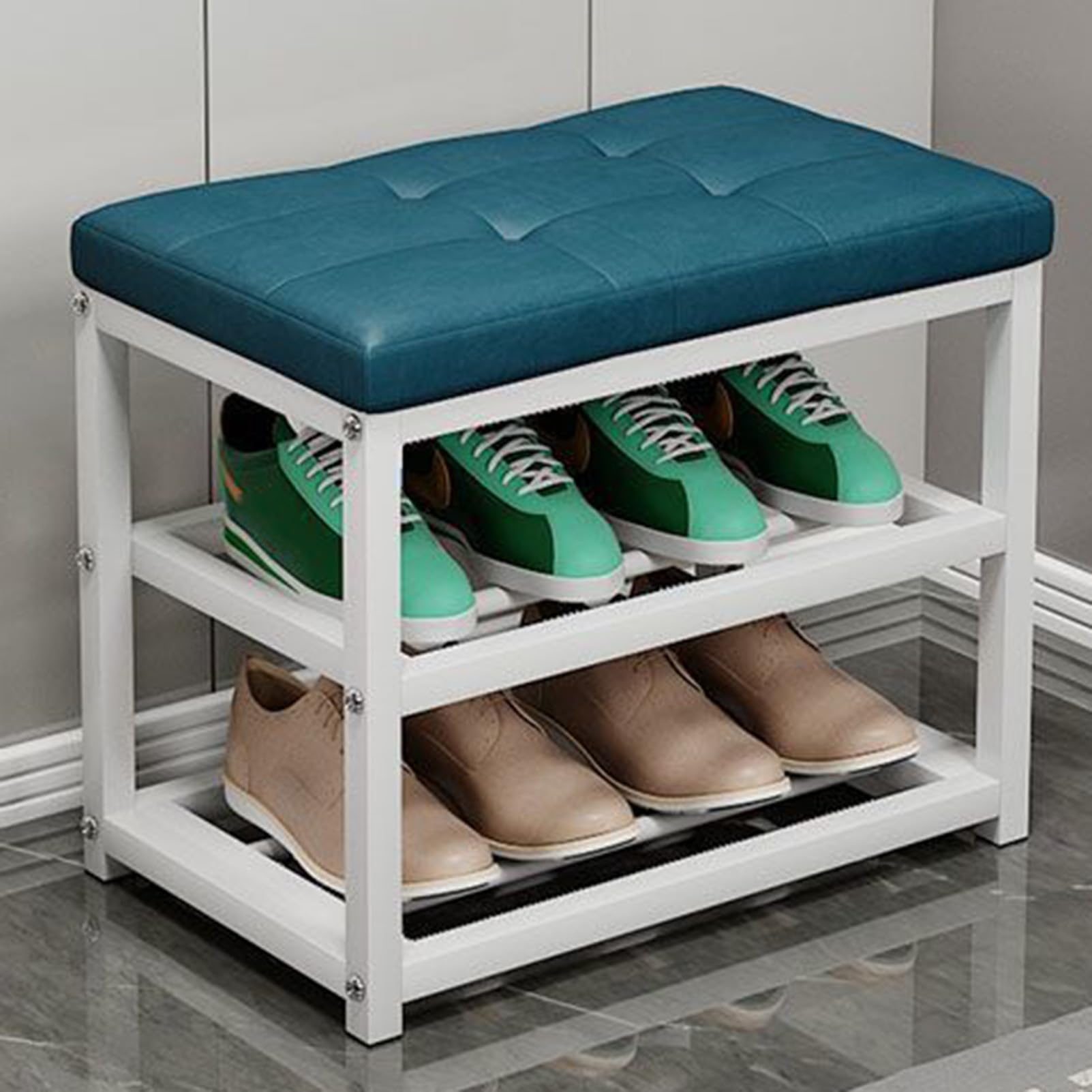 Rangement d'entrée pour stopper le désordre des chaussures avec banc de assis pratique