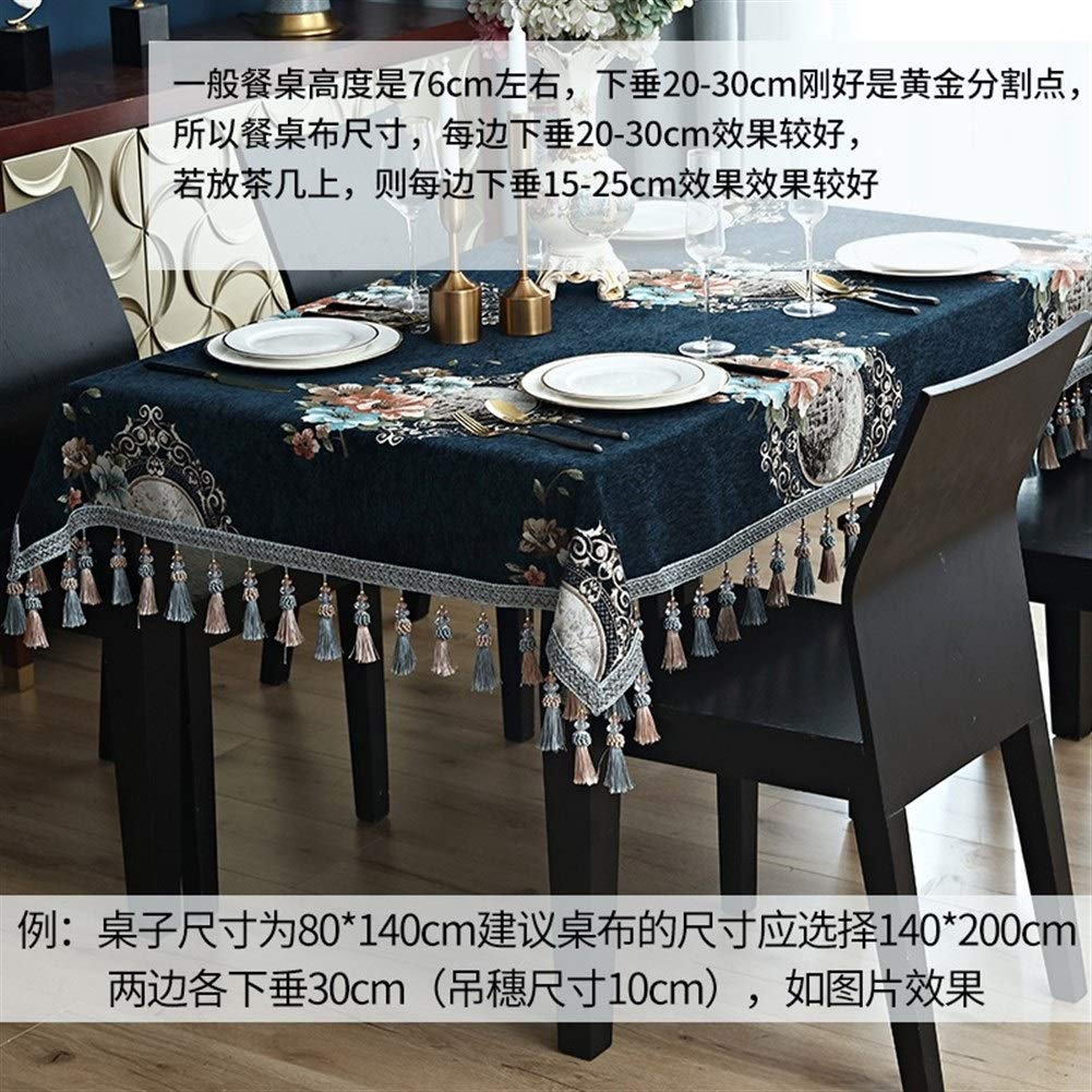 Cubierta de Mesa Decoración Floral de la impresión del cordón Resistente a Las Manchas de Agua Manteles de Tela for Comedor Resistente Mantel y sin Arrugas Decoración de Cocina