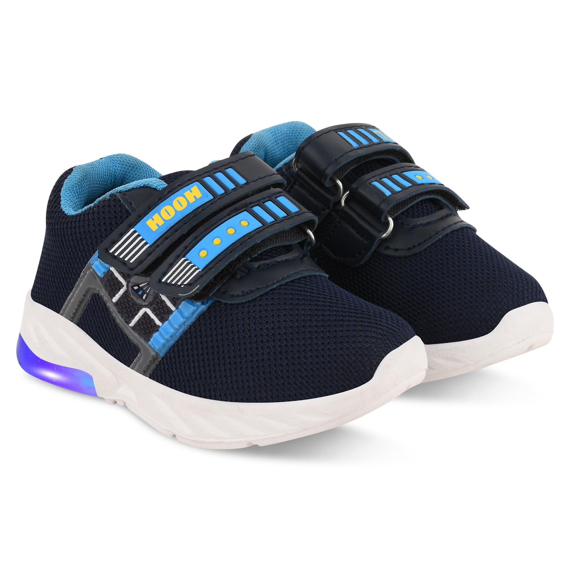 HOOH Kids LED Light Shoes Unisex for Baby Boys and Baby Girls for 0 Months to 12 Years