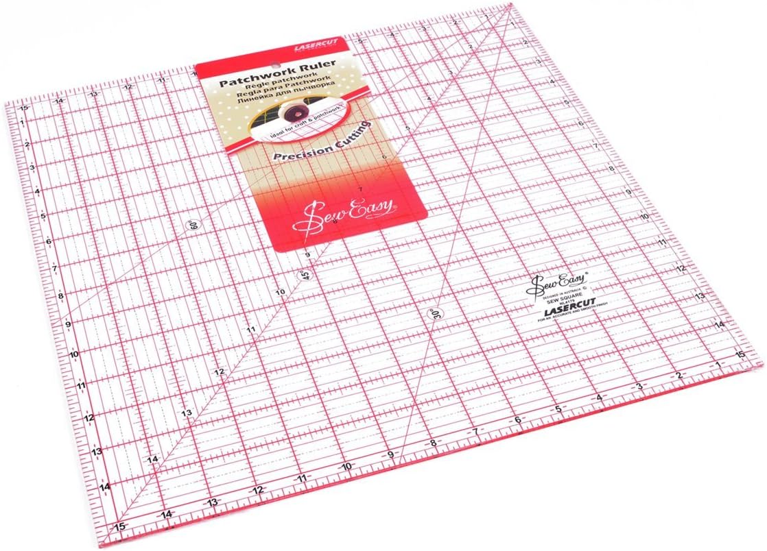 Wide Range of Sew Easy Patchwork and Quilting Rulers Different Shapes and Sizes