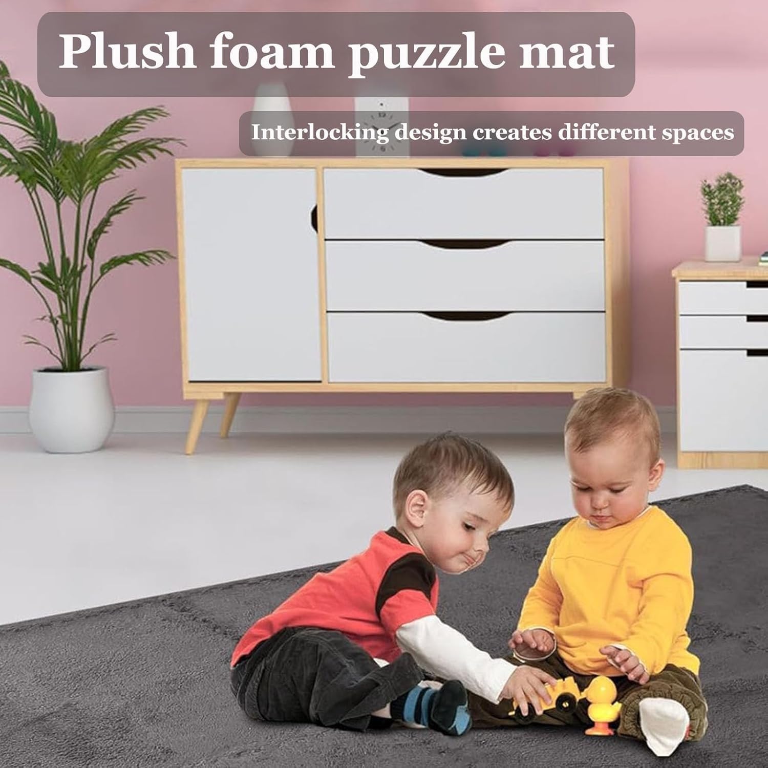 Ce Tapis de Jeu Puzzle en Mousse Violette épaisse, composé de 36 pièces, Mesure 30 x 30 x 1 cm et est idéal pour Les Enfants. Doux et Confortable, il Convient Parfaitement aux bébés. Non tox