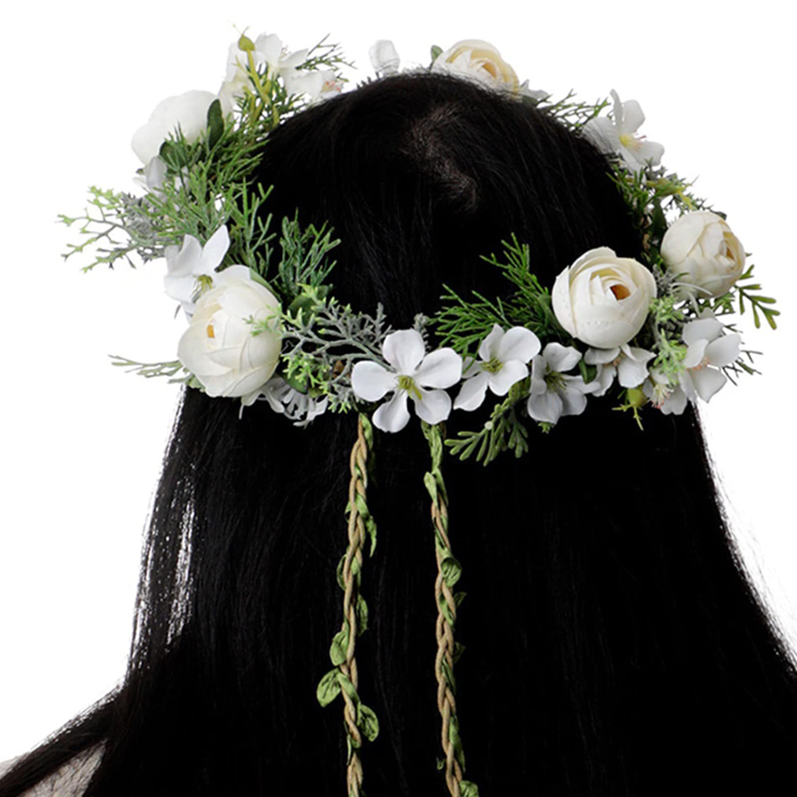 Amazon.com : Fofetbfo Wedding Crown Bridal Flower Crown Rose  display picture 3