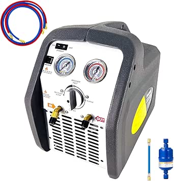 Récupérateur De Gaz Frigorigène Portable 3/4CV 110V - 3 Modes (Gaz, Liquide, Push-Pull) Avec Auto-Nettoyage