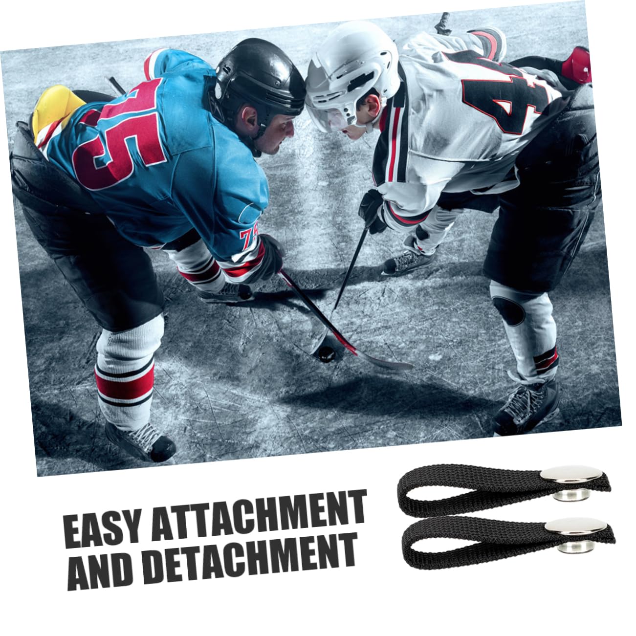 ULTECHNOVO 15pares Correa De Barbilla Desmontable para Casco De Hockey Seguro Material para Jugadores Edades