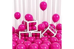 120pcs Premium Pink Balloons: Vibrant 5-Inch Hot Pink Latex Balloons for Memorable Occasions