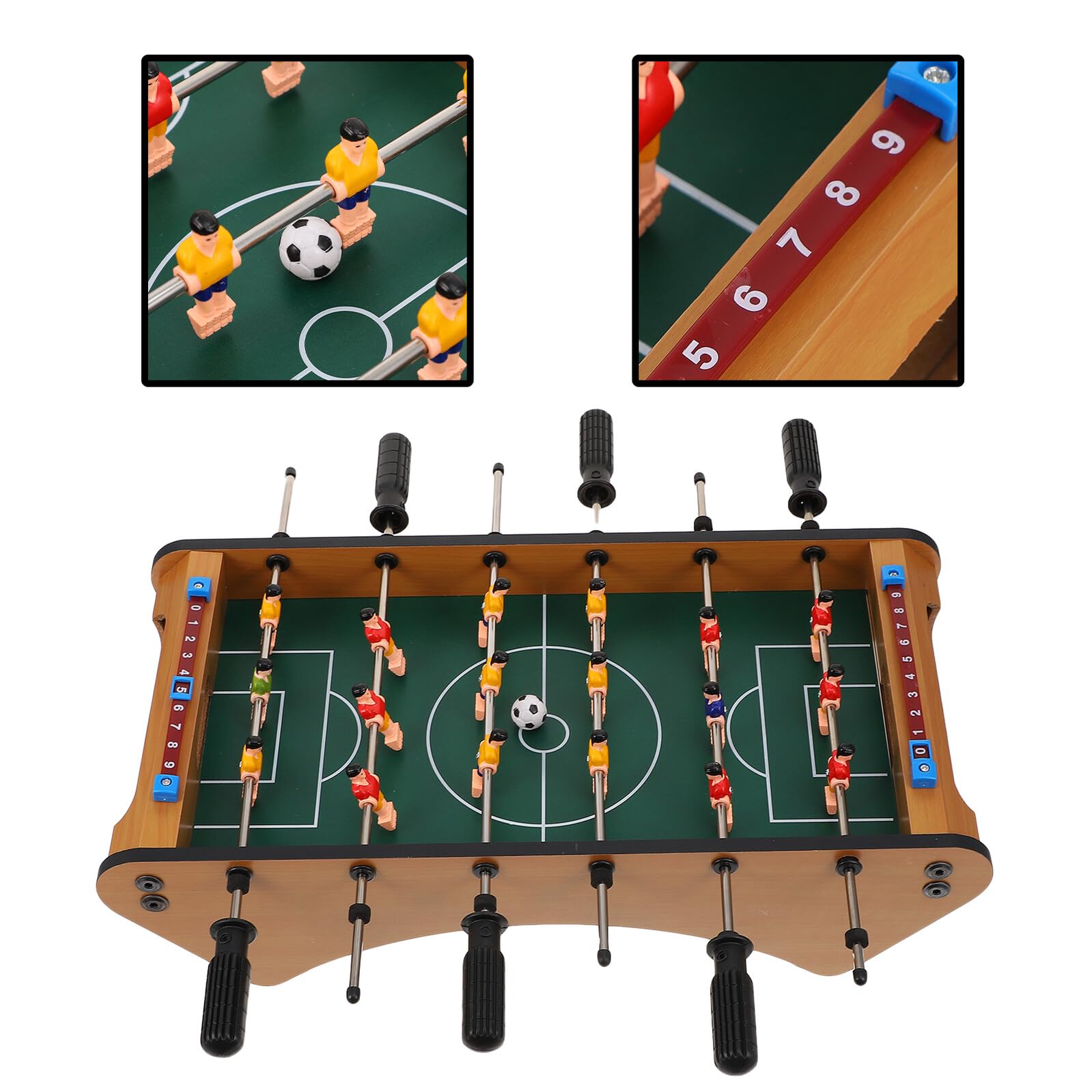 Gioco da Tavolo Interattivo per Ragazzo Ragazza e Famiglia, Calcio Balilla in Plastica e Inox Resistente, Miglioramento Coordinazione Occhio-mano, Indoor