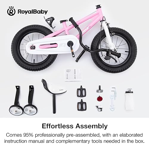 Miniatura 117 de RoyalBaby Kids Bike Freestyle Classic & EZ Balance Pedal Switchable Bicycle, 12 14 16 18 Inch, 3-10 Years Toddler to Big Kids Verde