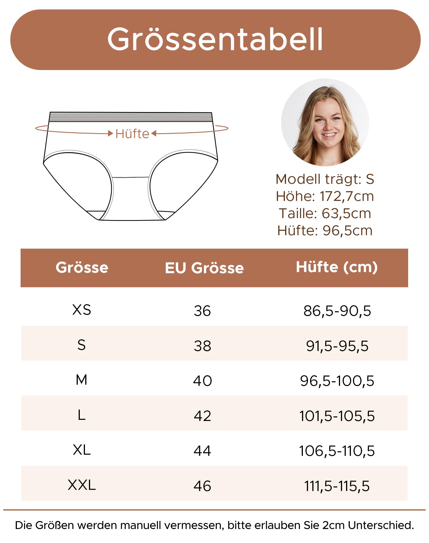 INNERSY Majtki damskie, mikromodal, wygodne majtki, wielopak, z mikrofibry, hipsterska bielizna, 5 sztuk