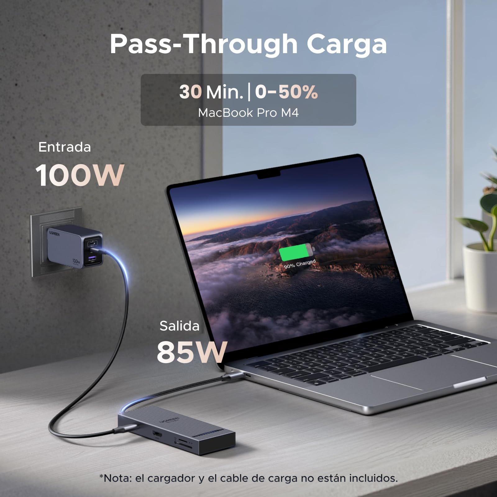 UGREEN Revodok Pro 108 10Gbps Hub USB C HDMI 4K 60Hz Lector de Tarjetas SD TF PD 100W Adaptador Multipuerto 8 en 1 Docking Station Compatible con MacBook Neo iPad Air iPhone 17 Pro MAX Galaxy S26