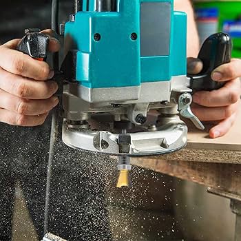 KOWOOD Dovetail Router Bits 2 Pieces with Bearing ,1/4 Inch