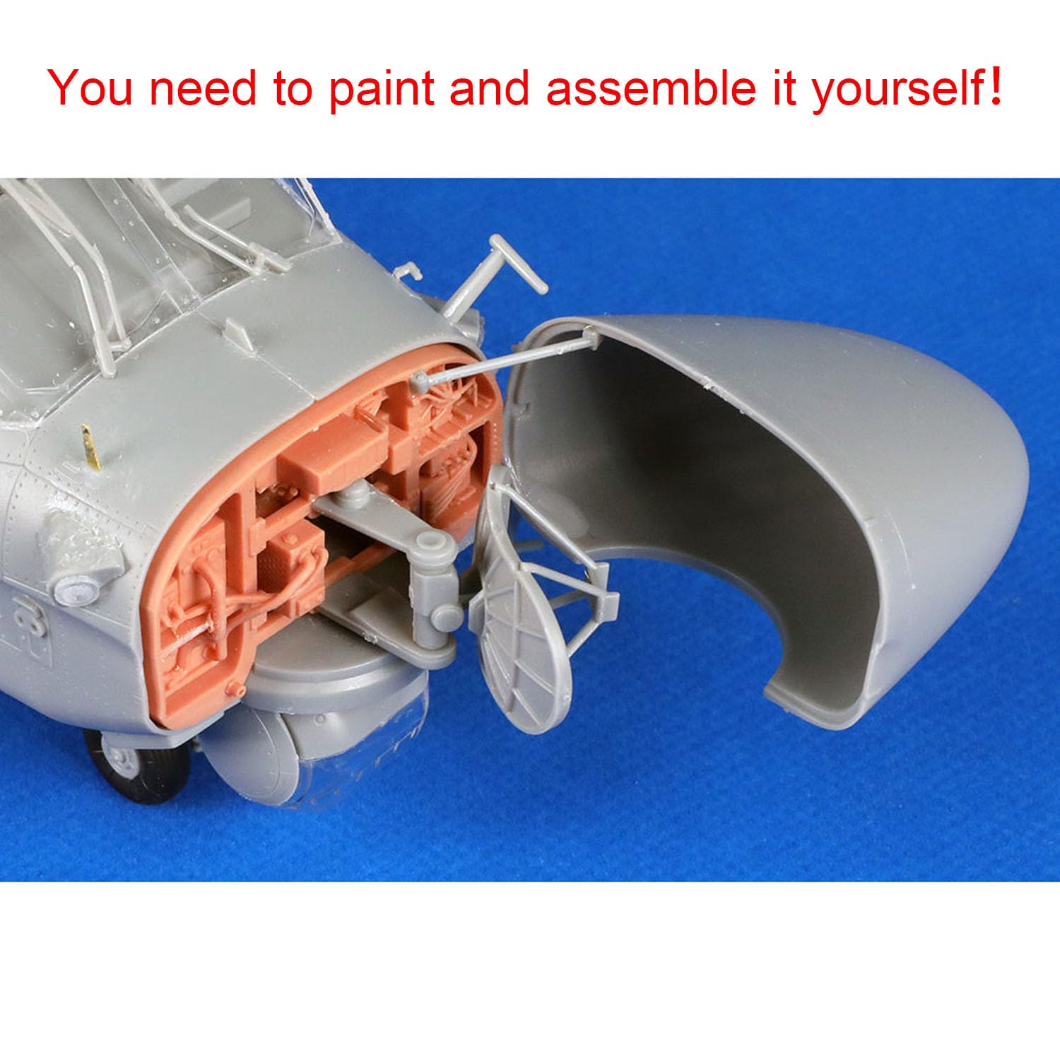 Plastica 1/35 Trumpeter Modello Statico Kit 05119 Ka-52 Alligatore Hokum-B Elicottero 3D Stampato Apribile Naso Apparecchiature Vano