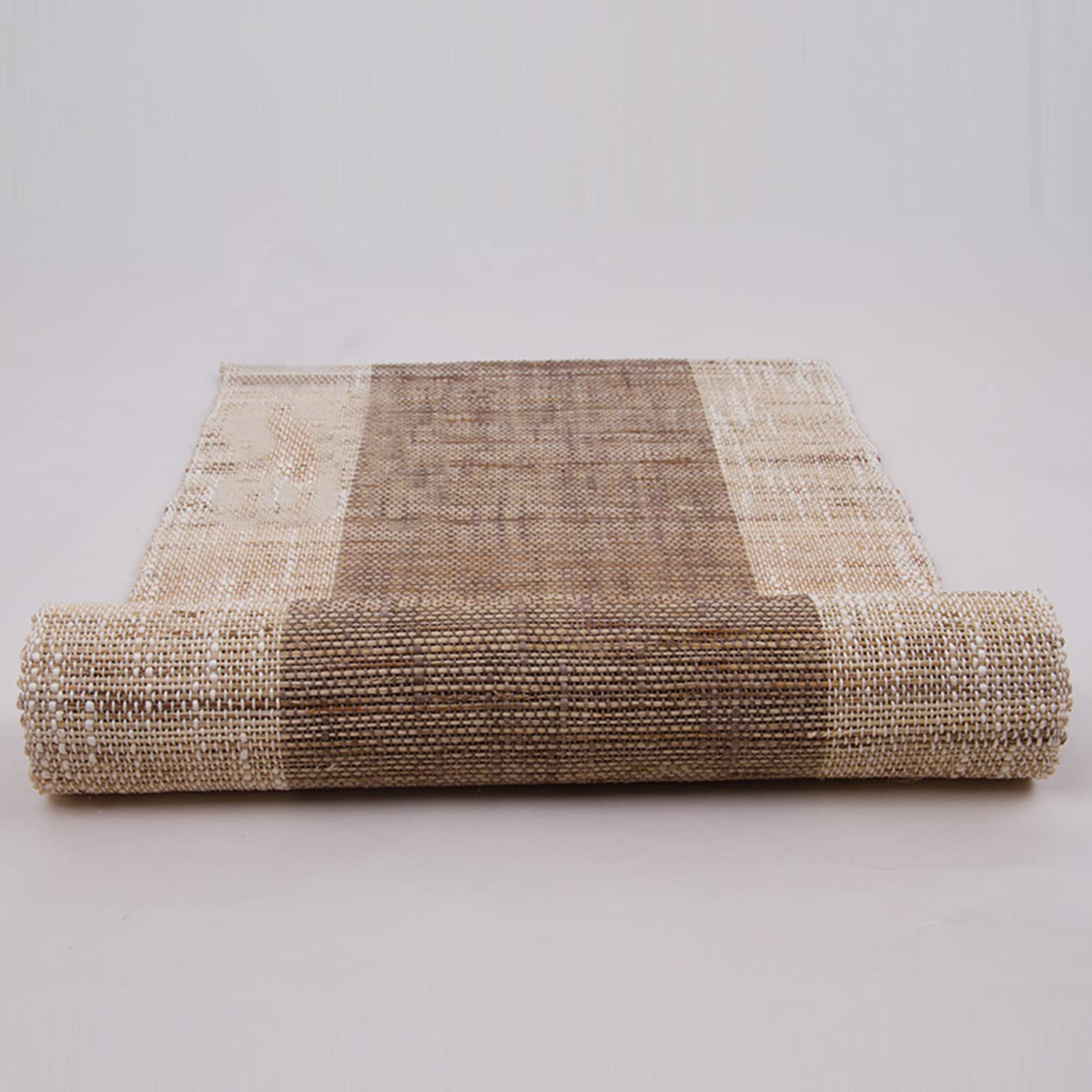 Sackleinen Tischläufer,Natural Jute Country Vintage Stoff Tischband,100% Ramie Kommode Abdeckung,für Familienfeiern,Hochzeitsfeier,Alltag,Feiertage,Hotel Tischdeko (35x300cm/14x118in)