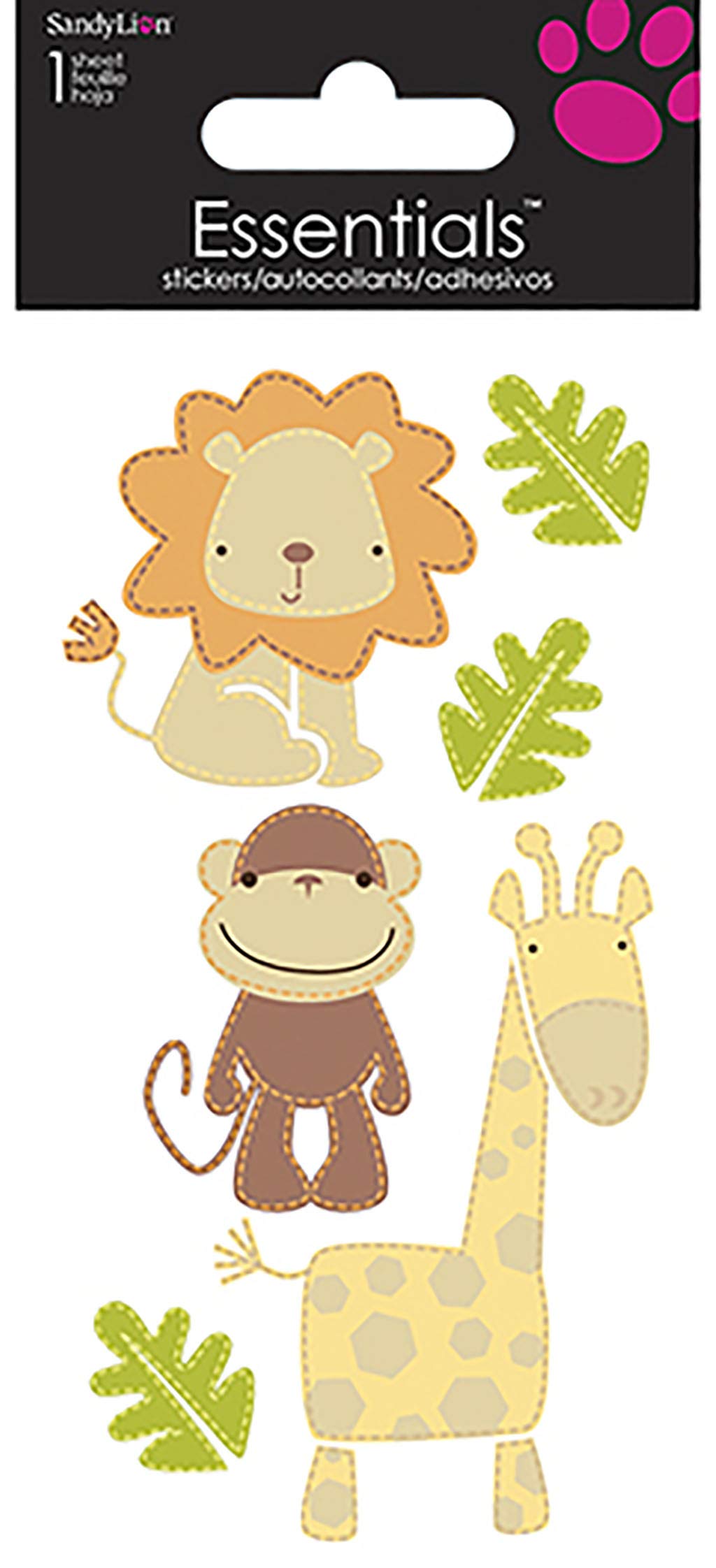 Sandylion Jungle Animals Essentials Sticker, Large