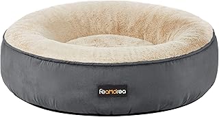 Feandrea Hundebett, Katzenbett, Donut, Ø 50 cm, dunkelgrau PGW050G02 product image