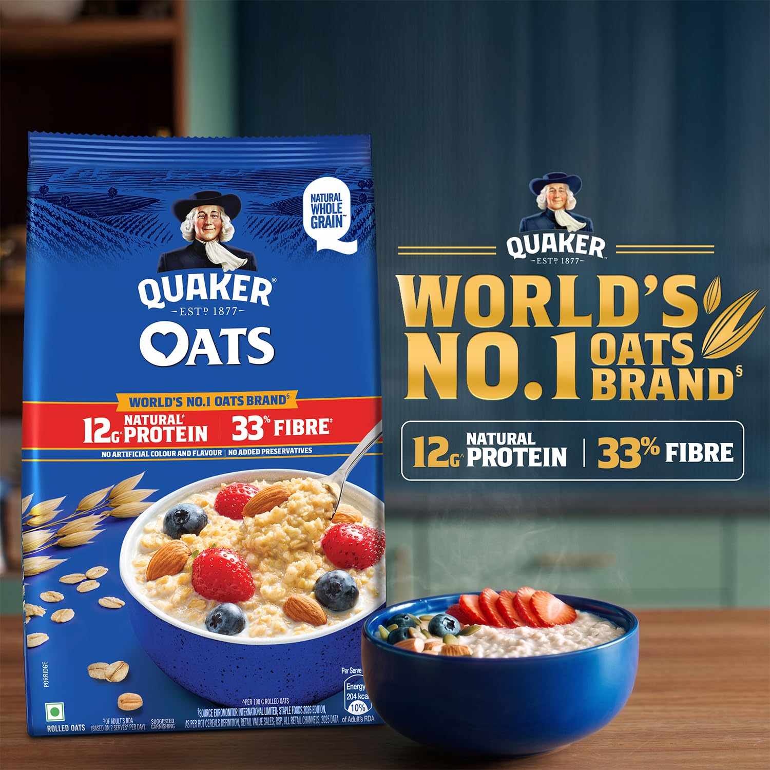 Quaker Oats Pouch, 2 kg 1