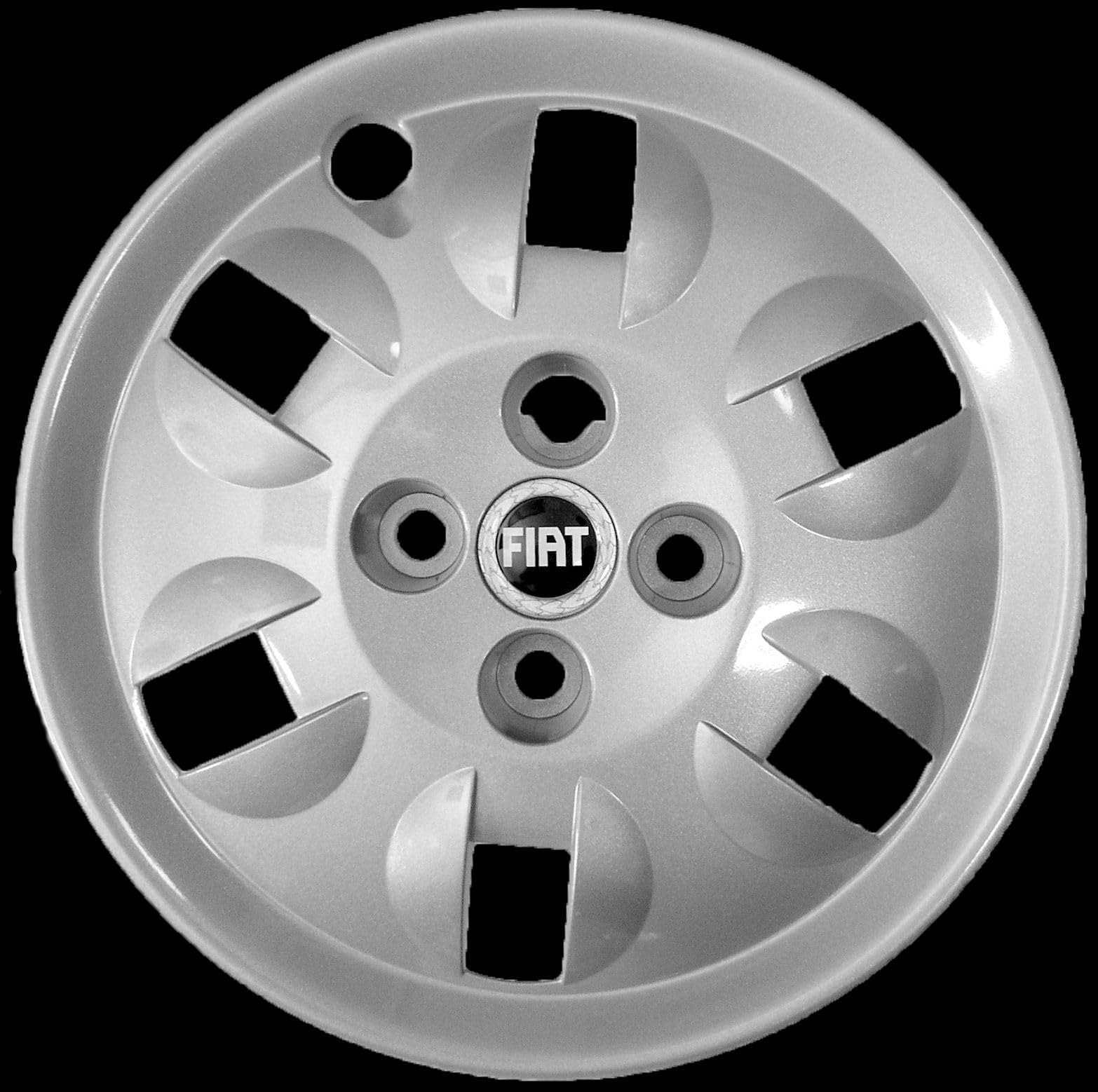 4 Tapacubos Adaptables Para Fiat Doblò 2010 - Tamaño 15 Pulgadas - No Originales