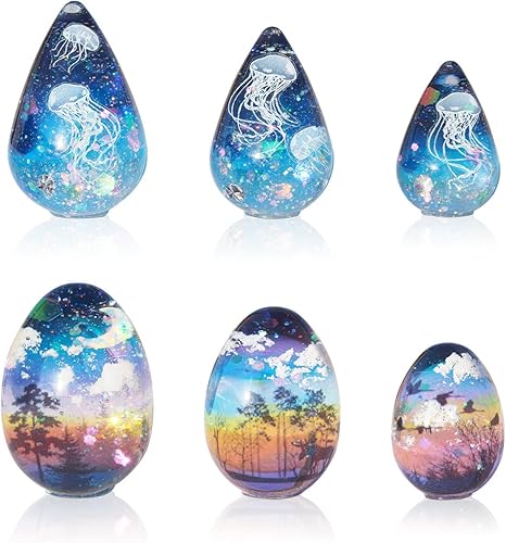 Miniatura 2 de 6 moldes de resina en forma de huevo y gota de agua de alta transparencia, moldes de resina epoxi de gota de agua para huevos, moldes de esferoides