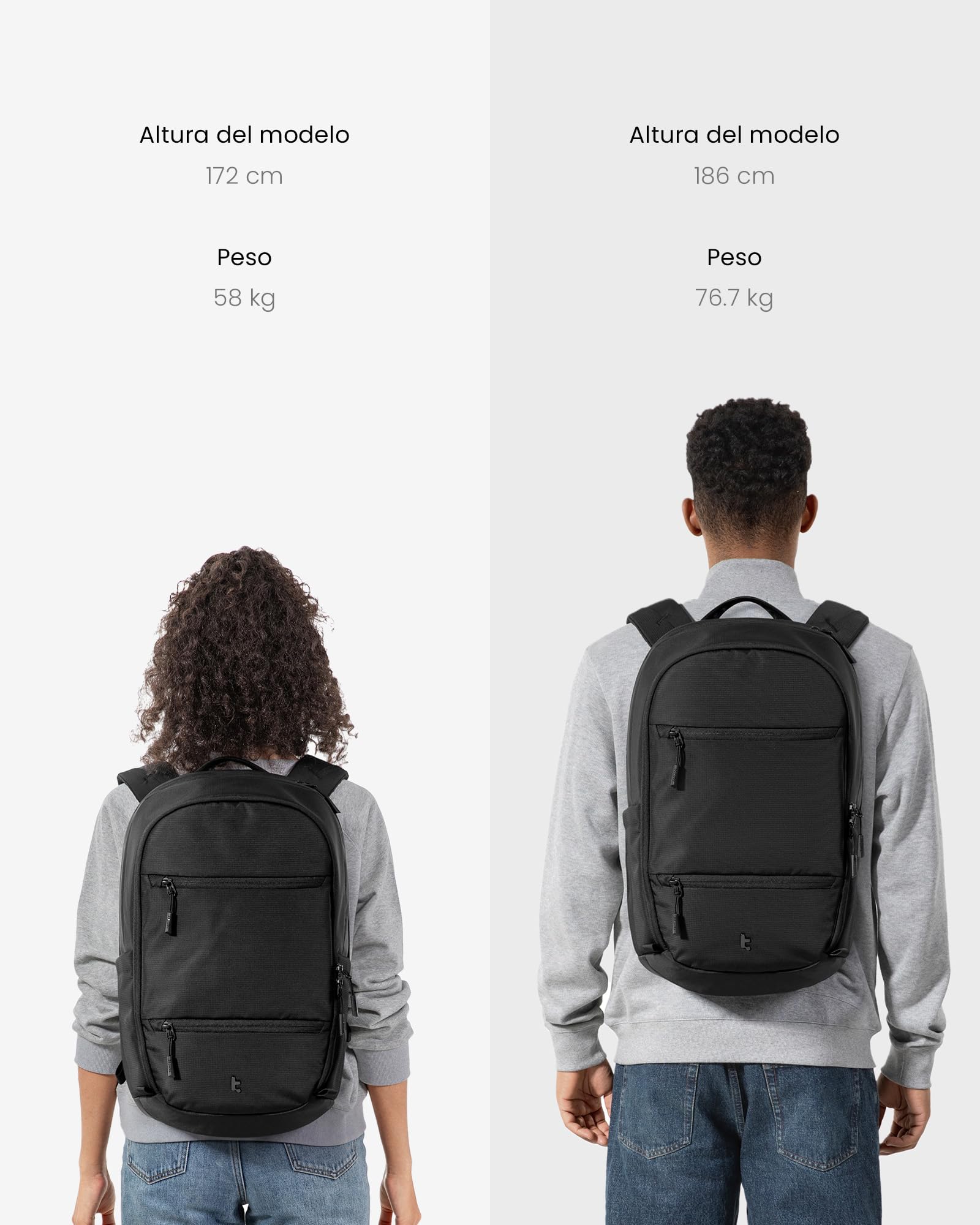 tomtoc Mochila Portatil 26L, Mochila de Trabajo Hombre Mujer Ligera para PC Ordenador 15,6-16 Pulgadas, TSA-Friendly Mochila de Viaje Resistente a Salpicaduras, Ideal Para Negocios y Fines de Semana