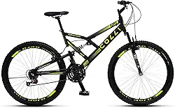 Colli Bike, Bicicleta GPS 148 Dupla Suspensão e Freios V-Brake, Aro 26 Aero, 36 Raias, 21 Marchas