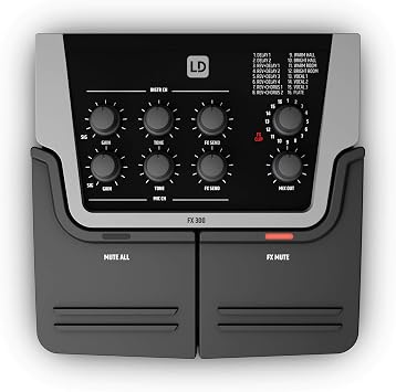 LD Systems FX 300 2-Channel Pedal with 16 Digital Effects