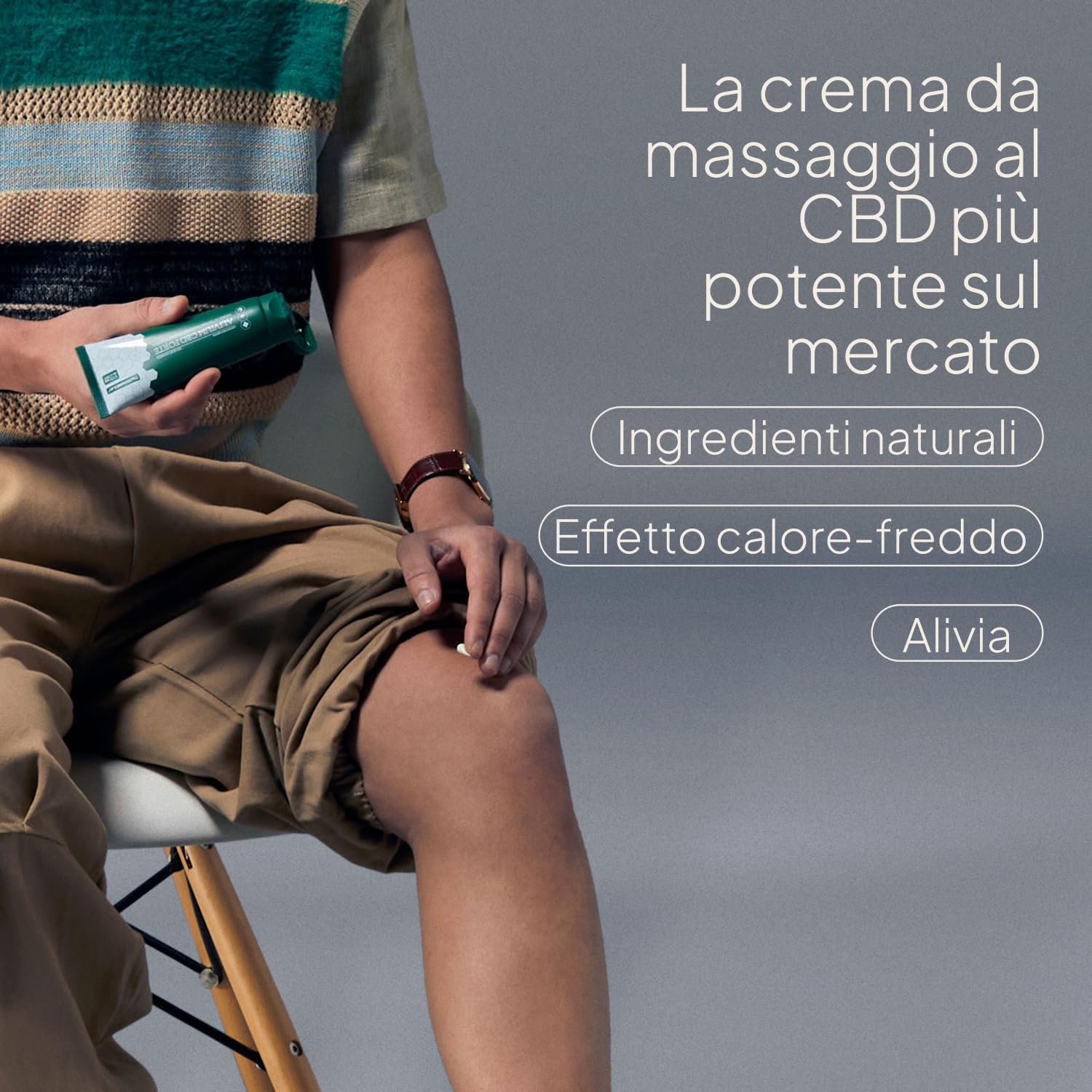 The Beemine Lab - ALIVIUM CBD Forte 250 ml - Crema per massaggi caldi e freddi - Muscoli e articolazioni - Schiena, regione lombare, muscoli, ginocchia, collo, spalle