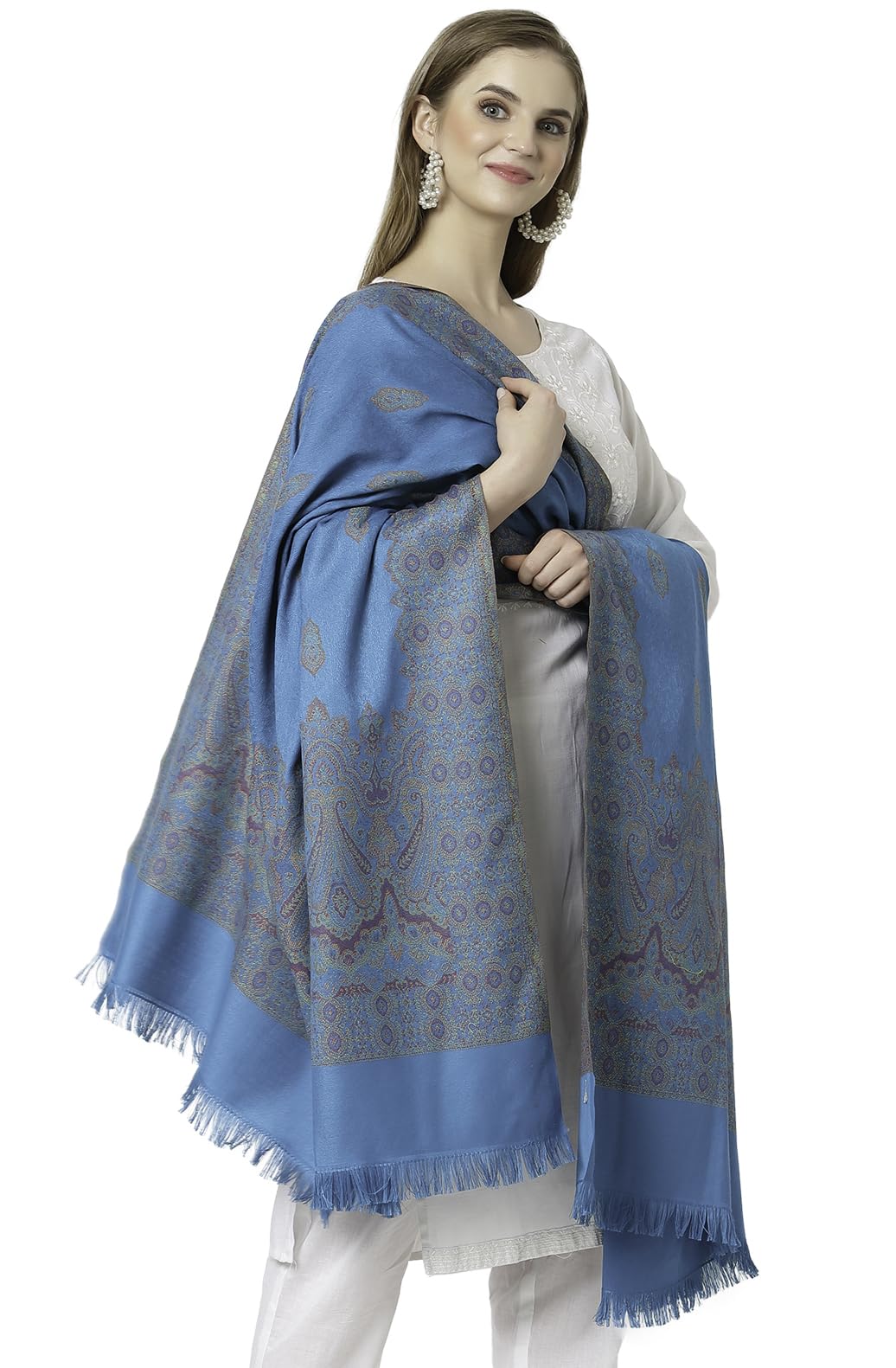 Women's Pashmina Wool Blend Women's Shawl-image-33