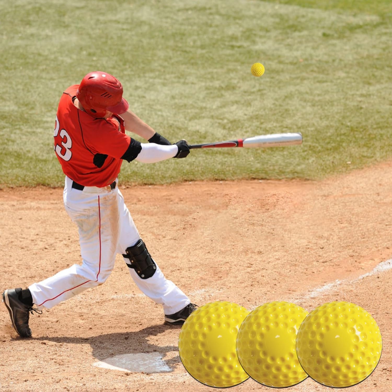 Paquete de 10 Pelotas de Entrenamiento de Pelotas de BéIsbol, Pelotas de BéIsbol con MáQuina de Lanzamiento de 9 Pulgadas para CoordinacióN Ojo-Mano, Golpes y PráCtica