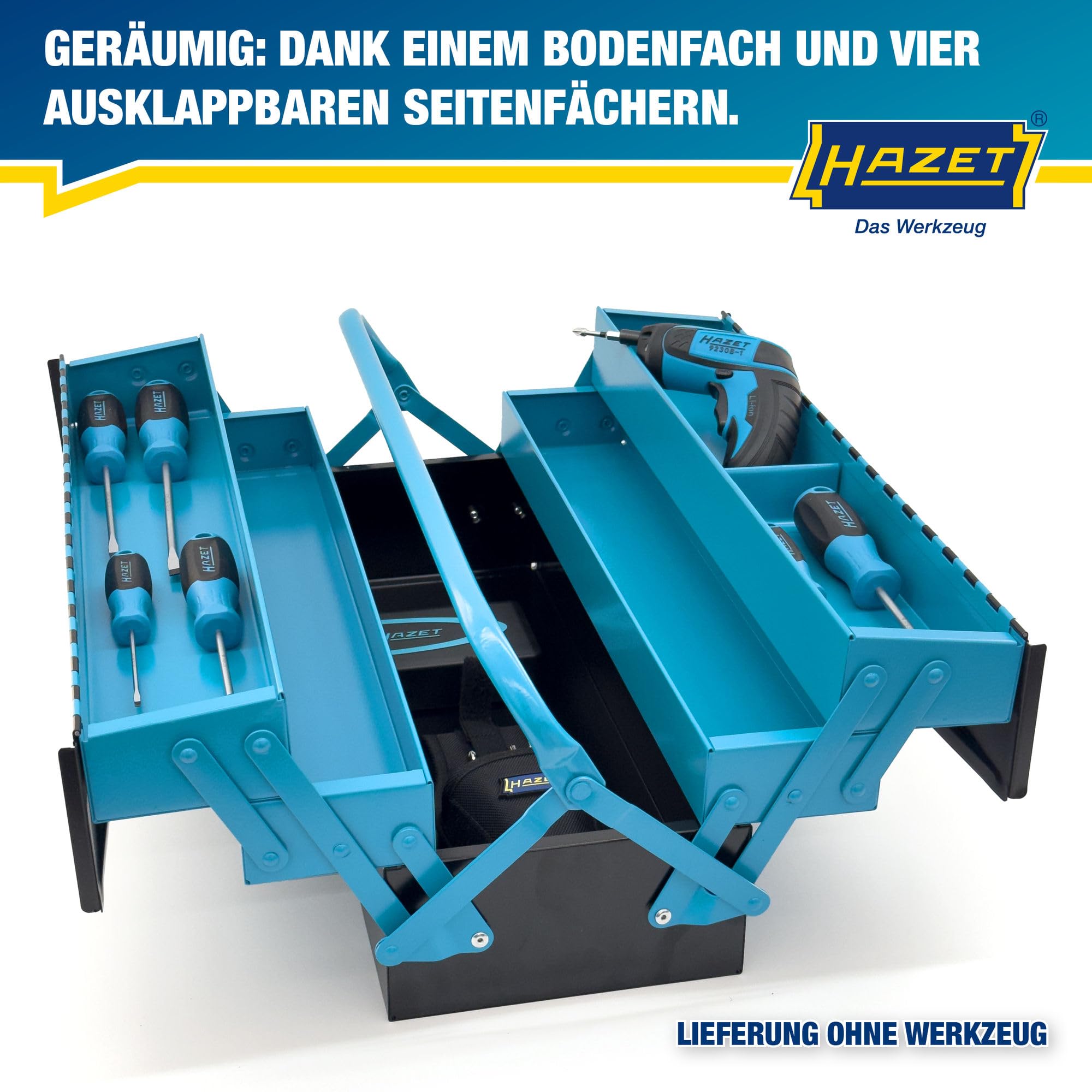 Amazon | HAZET(ハゼット) 190L プロ仕様ツールボックス 大容量 折畳式