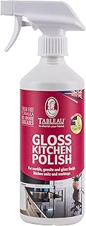 Gloss Kitchen Polish 500ml. Streak Free Formula That's Perfect For Kitchen Worktops. Suitable for Gloss Finish Kitchen Units, Marble and Granite Worktops. Professional Shine Spray For Home
