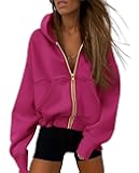 Hoodies for Women Sweatshirt Zip Up Hoodie Fall Fashion 2025 Trendy Long Sleeve Jackets Winter Clothing Outfits