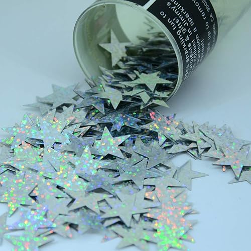 Confetti Star 34" Prisma Silver - 2 bolsas de media onza (1 oz) #8392 Q01
