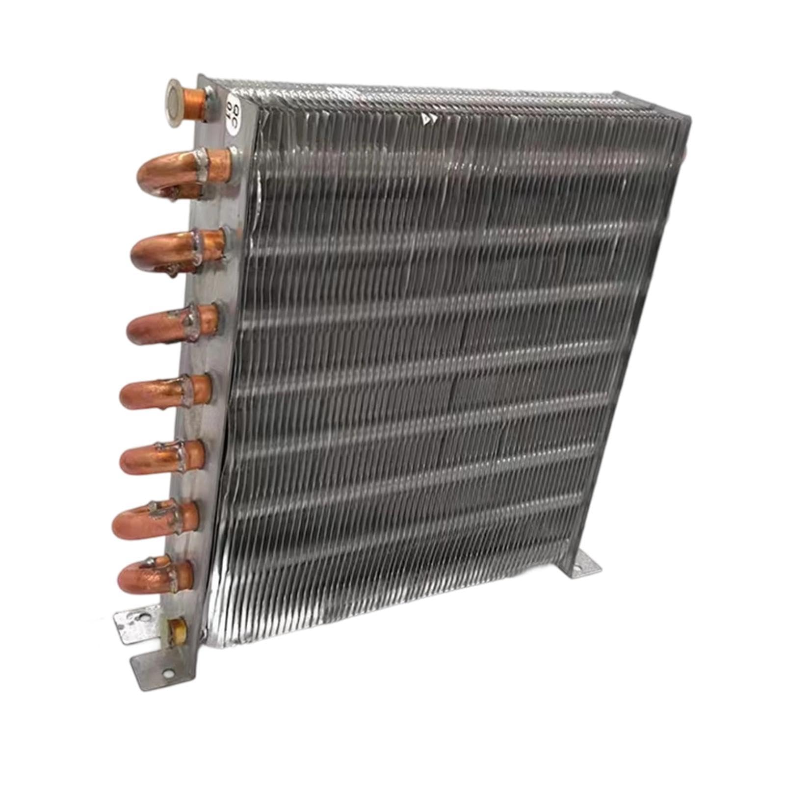 MagiDeal Échangeur de Chaleur à condensateur pour réfrigérateur sans Coque, Facile à Installer, Tube en cuivre à ailettes en Aluminium, radiateur de, 195x210mm