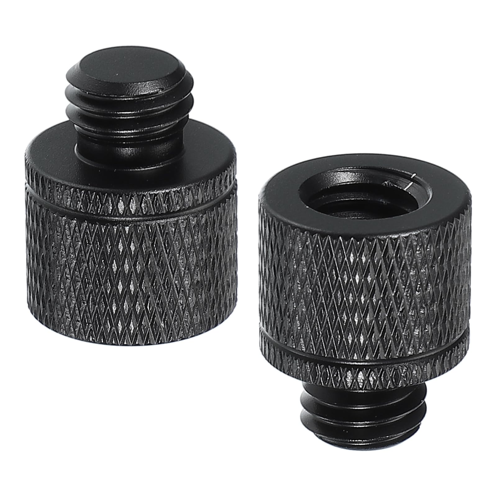 PATIKIL Tripod Screw Adapter 3/8" Female to M10 Male, 2 Pcs Tripod Nut Connectors Camera Mount Screw Camera Double Head Converter for Microphone