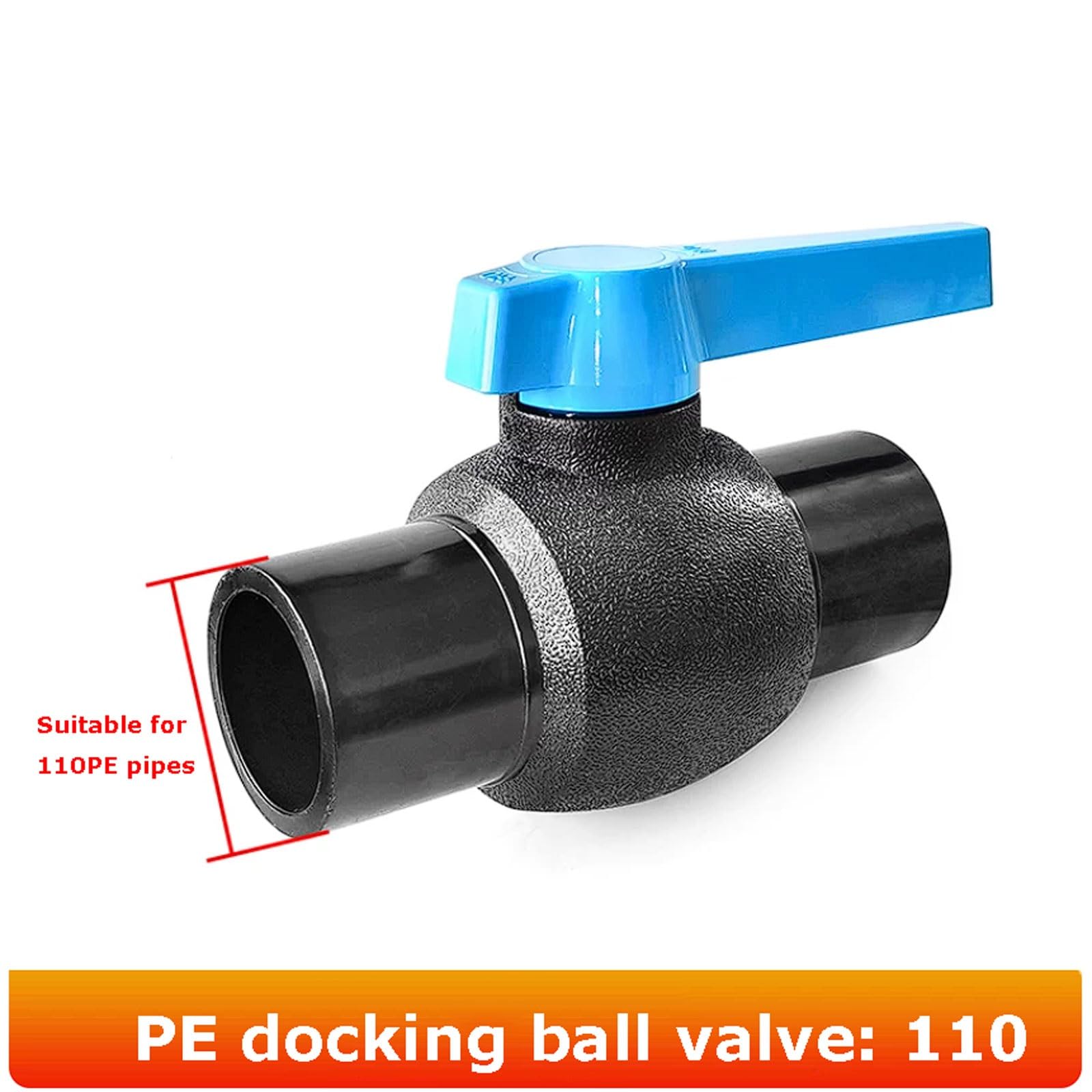 Valvola a Sfera saldata di Testa in PE 75/90/110 Saldatura a Caldo for tubazioni, valvola commutazione con Nucleo a in ABS a Grande Flusso(110-Butt)