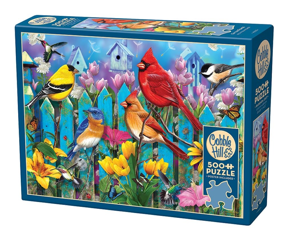 Cobble Hill 500-Piece Jigsaw Puzzle - Weekend Retreat Scene With Bonus Poster - Random Cut, Low-Glare Linen Finish