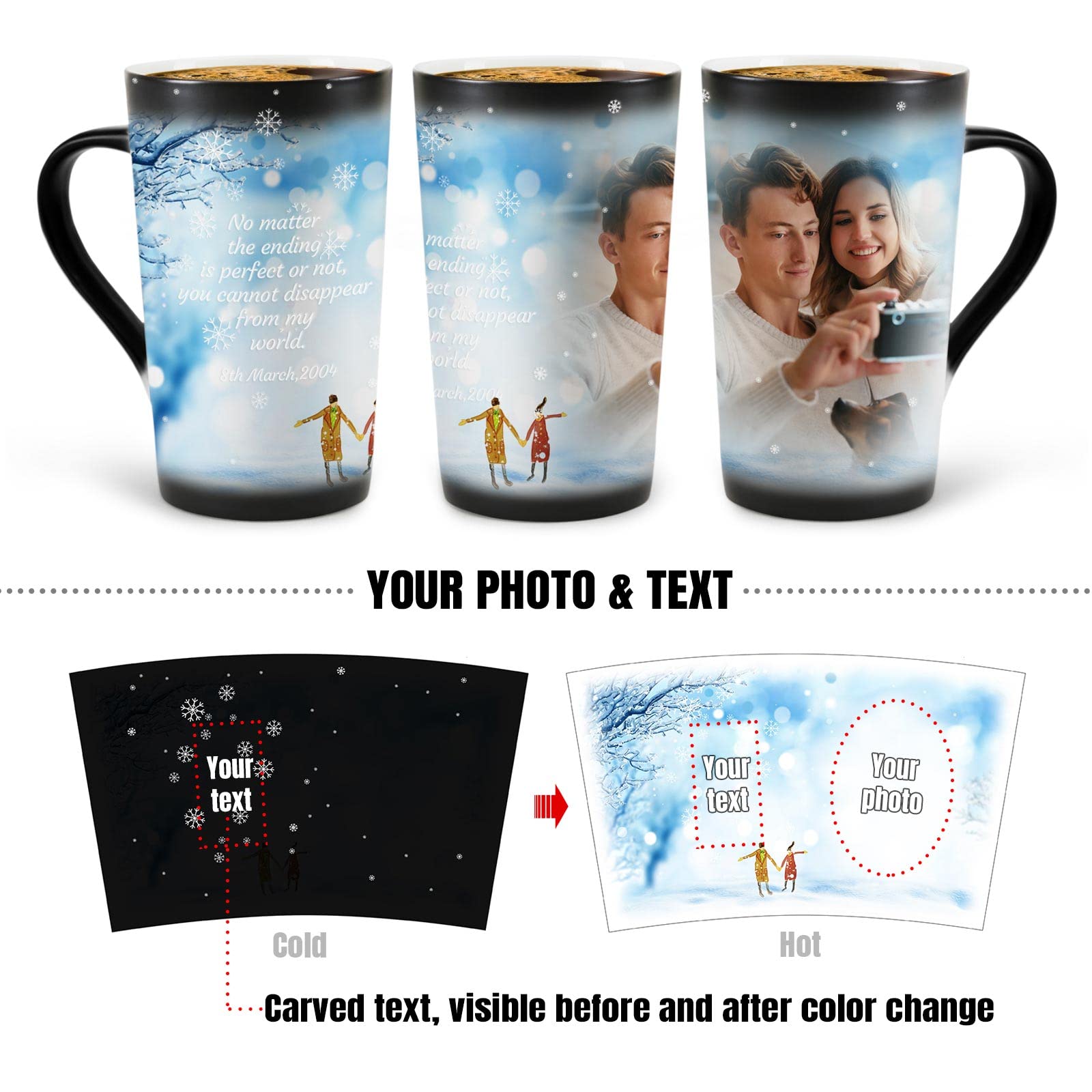 Tazza In Vetro Personalizzata 16 Oz Con Coperchio E Cannuccia Design Floreale G 522149