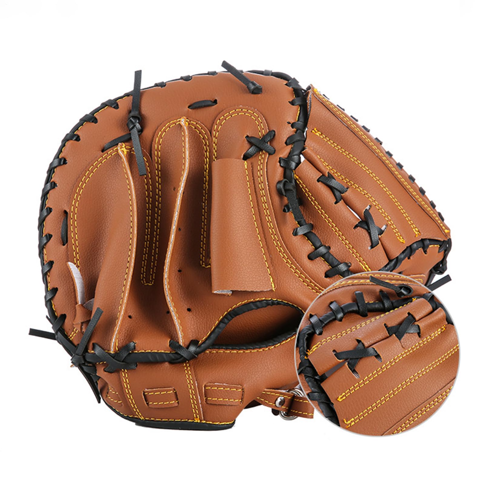 Mitaine de Receveur de Baseball, Gants de Softball,Softball Catcher Épaissir Mitaine de Baseball - Mitaine de Receveur Confortable, Gants de Terrain de Baseball et de Softball pour Hommes, Gants de