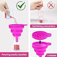 Vista 3 de Estuche de almacenamiento de pintura de diamante con 60 botellas, organizador portátil de almacenamiento de arte de diamantes para cuentas