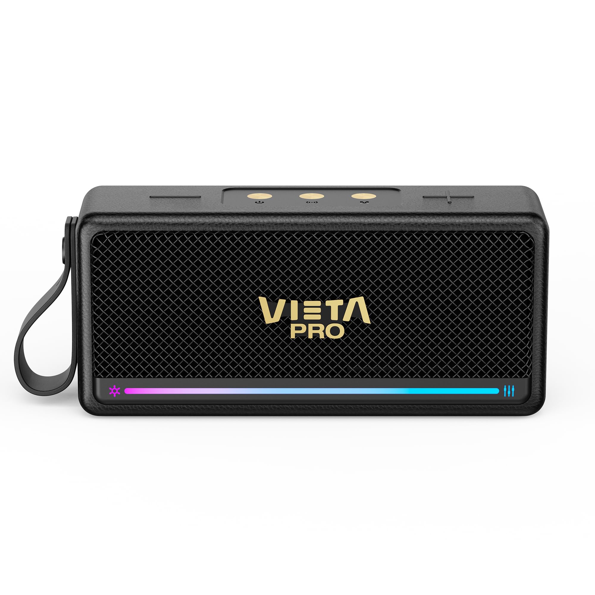 Vieta Pro Altavoz Portátil Bluetooth 5.3 Vintage con 10H de BaterÃa, TWS, IPX7, USB y True Wireless. Altavoces Negros Inalámbrico Retro | Orpheo