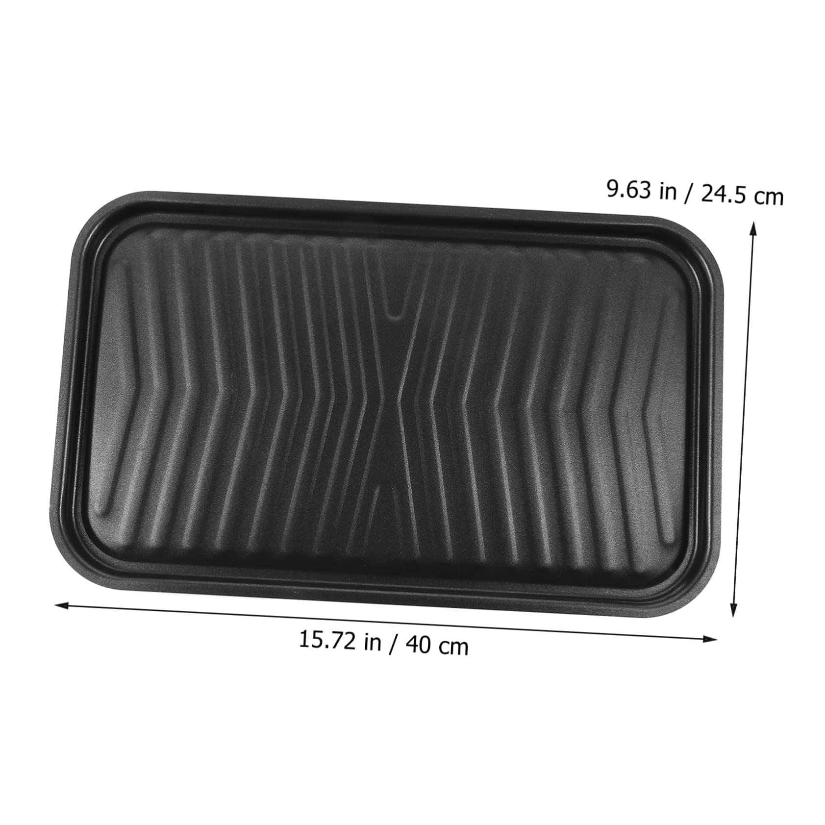 Anneome Sartén Grill Antiadherente de Inoxidable para Barbacoa y Cocina Placa para Pescado y Carnes Diseño Compacto y Resistente la Calor para Parrillas y Hornos Eléctricos