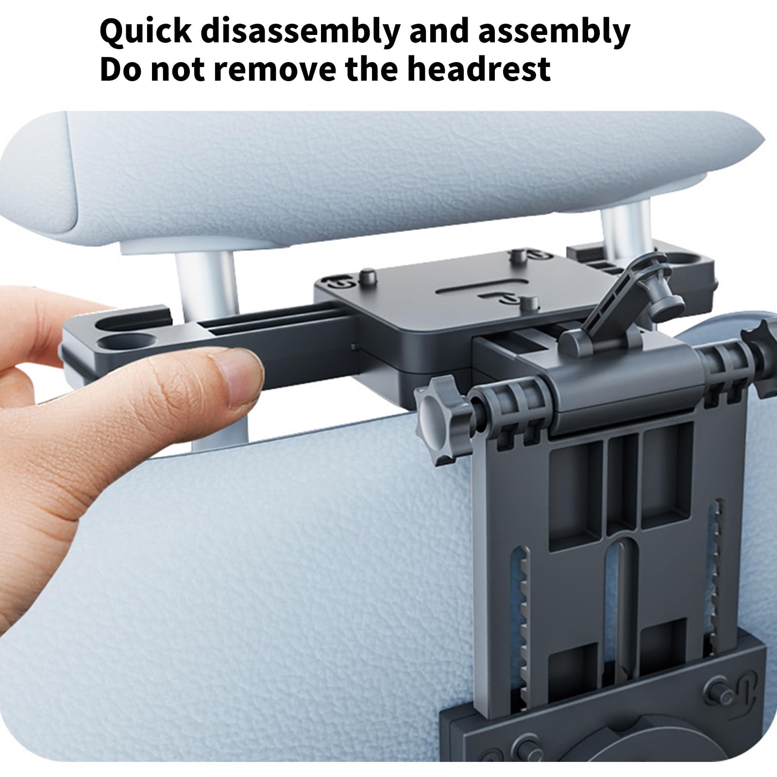 Mesa de coche fácil de transportar con soportes expandibles para teléfono y almacenamiento de tazas, bandeja ergonómica para vehículos, mejoras para comer y trabajar, escritorio