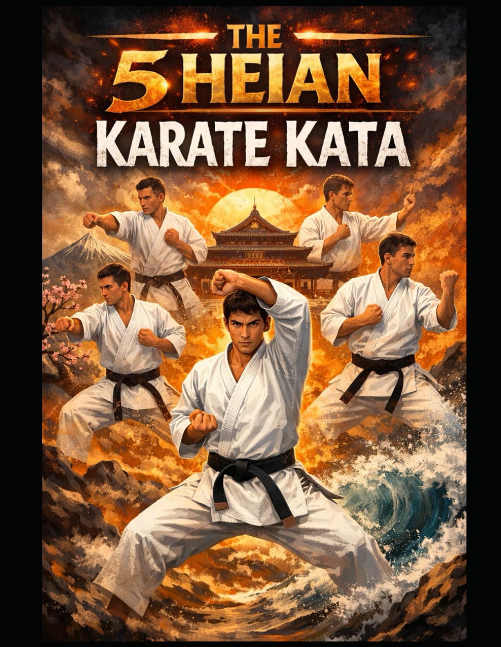 The 5 Heian Karate Kata: Fully Illustrated (Heian Kata)