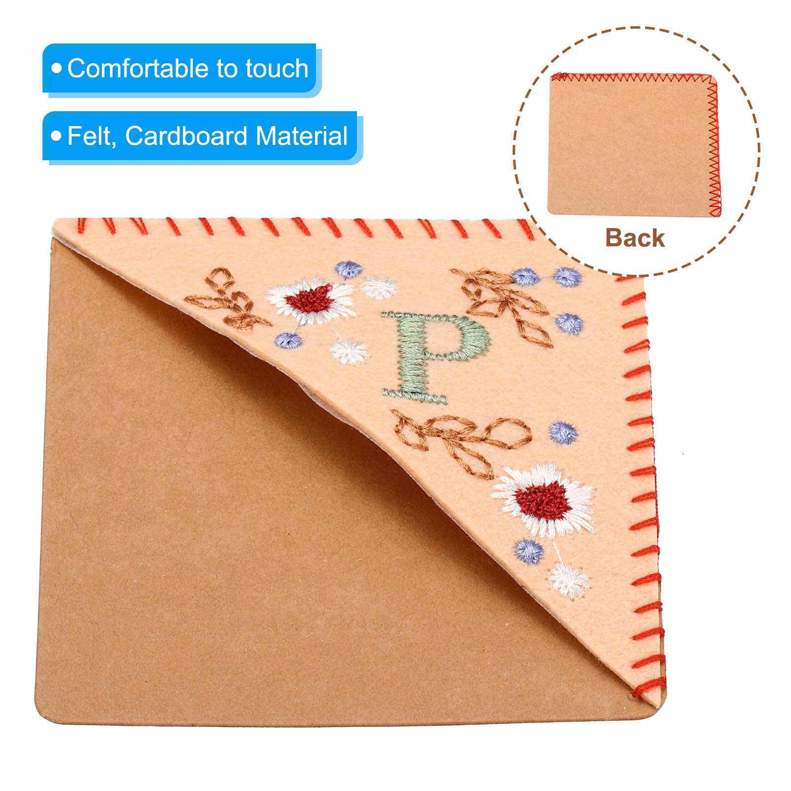 PATIKIL Personalized Embroidered Corner Bookmark - Image 3