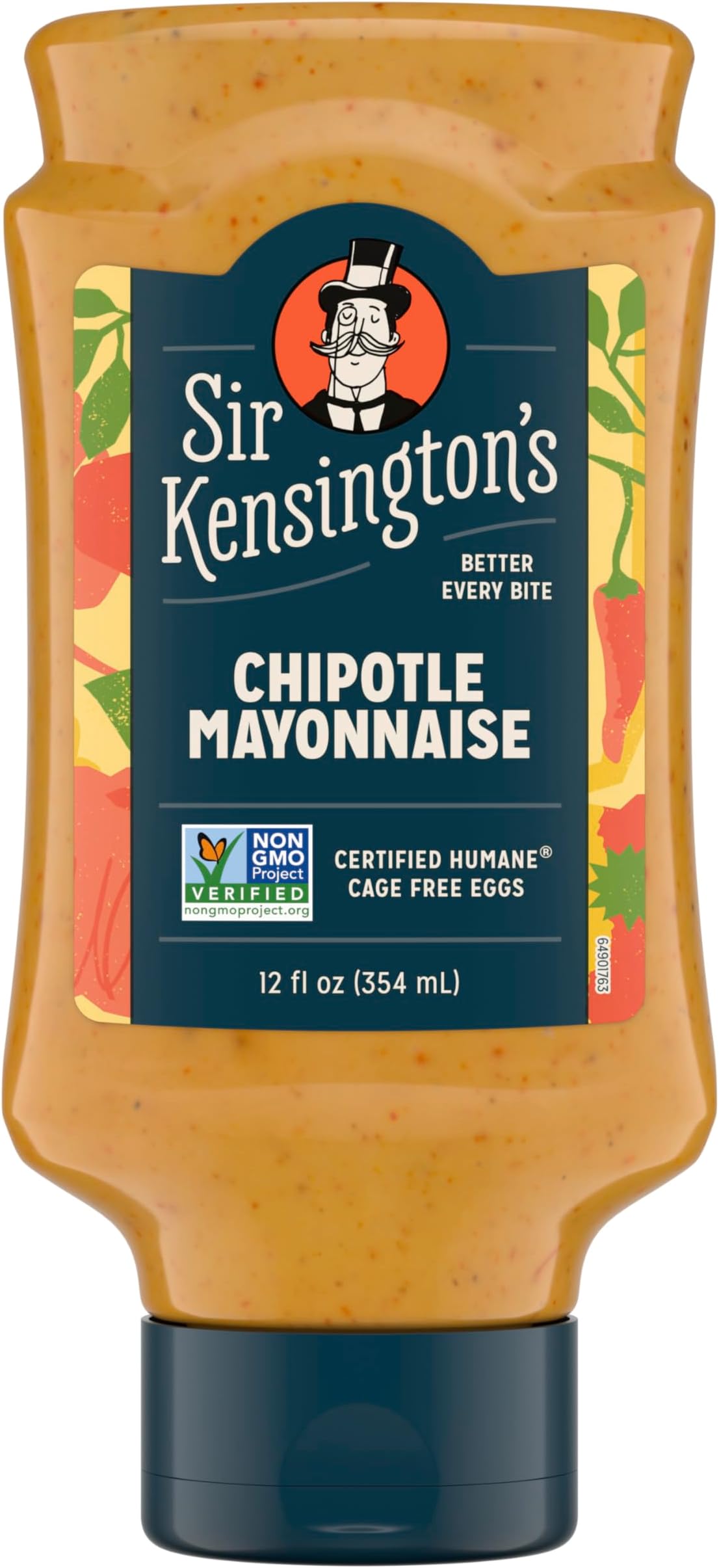 Sir Kensington's Mayonnaise Chipotle Mayo Gluten Free Non- GMO Project Verified Shelf-Stable 12 oz