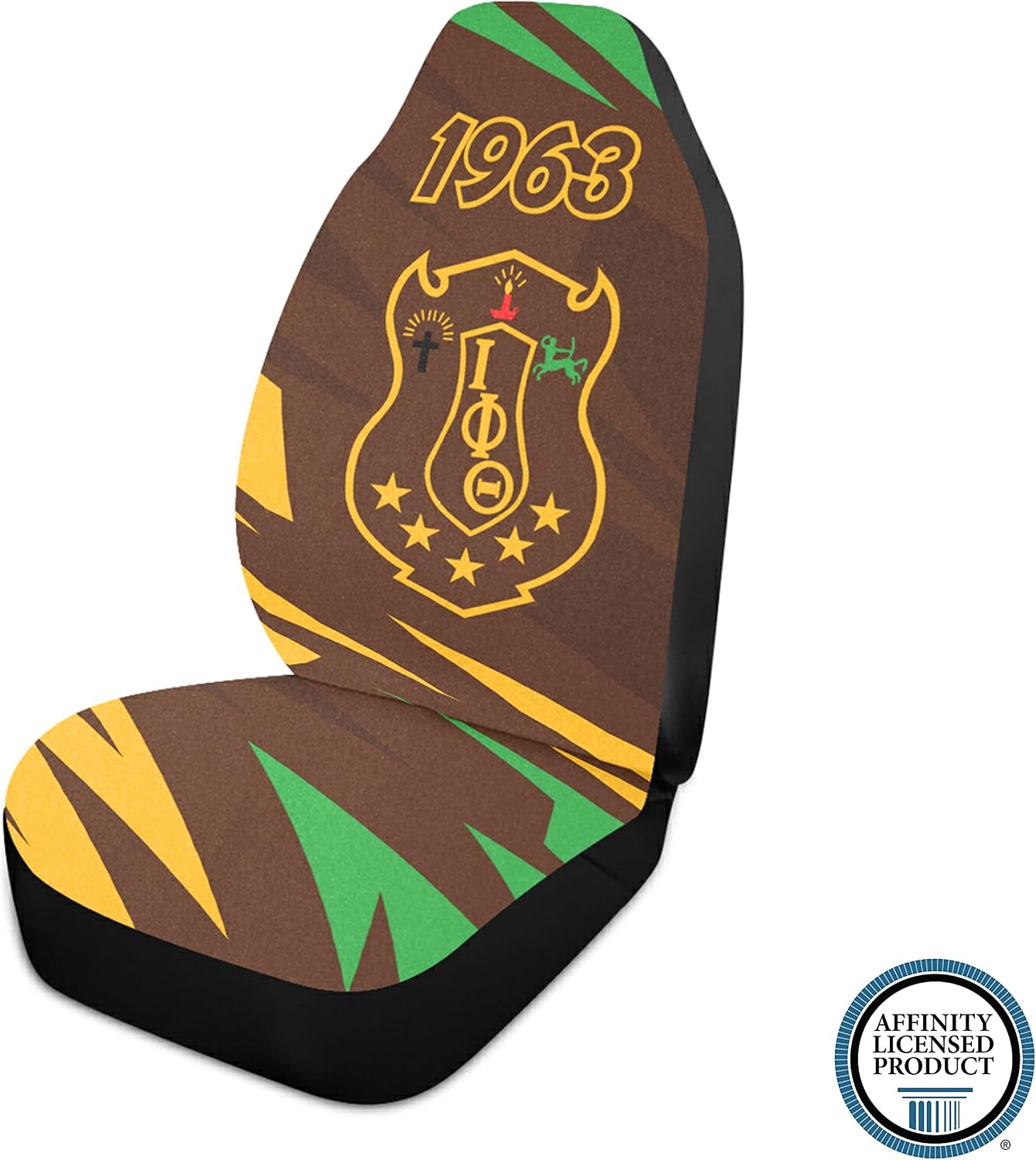 Bad Bananas BBGreek Iota Phi Theta Paraphernalia - Set of 2 Car Seat Covers - Iotas - Officially Licensed