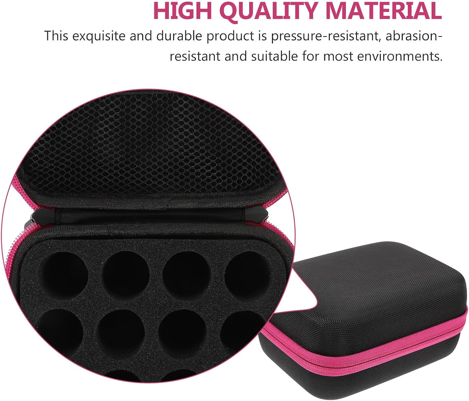 Waterproof Portable Essential Oil Bottle Holder Travel Storage Bag Made of Sturdy 600d Oxford Cloth, Easy to Organize and Scratch-proof Multipurpose Cosmetic Organizer for Roller image 3