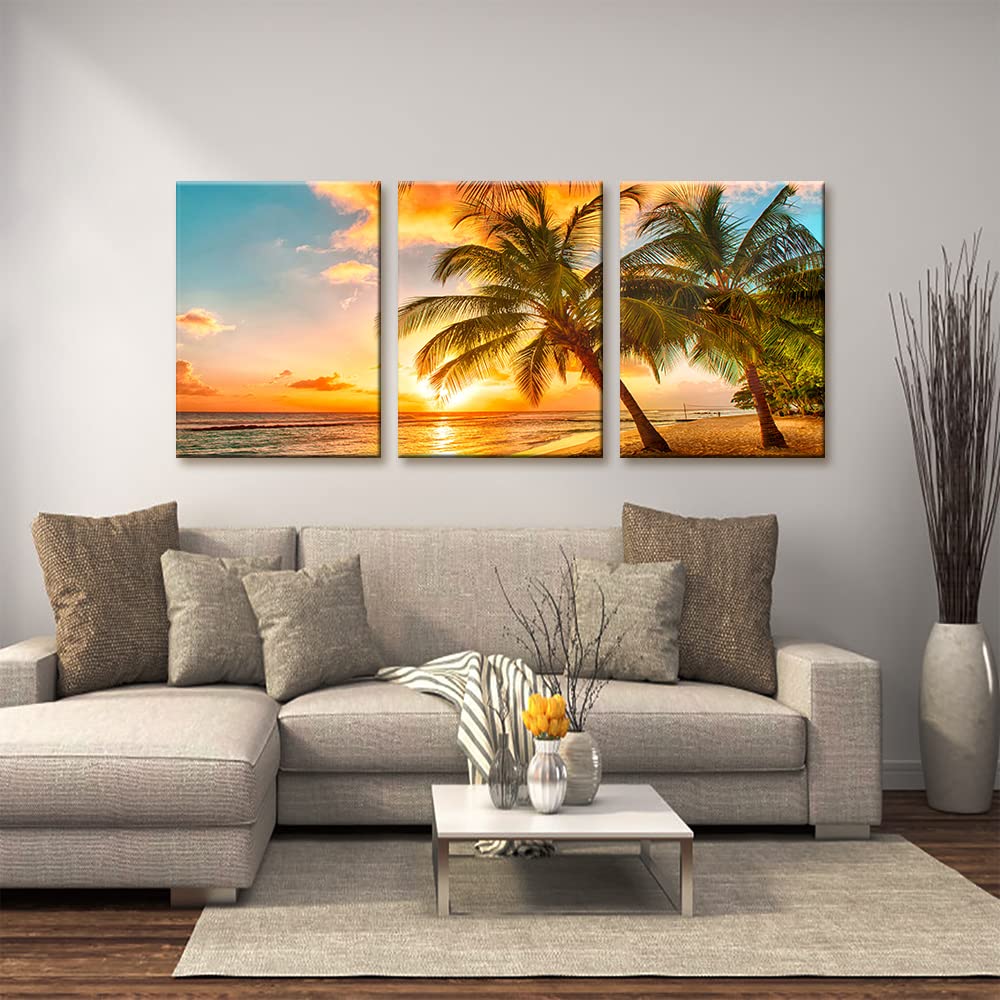 Amazon.co.jp: 3パネル海の風景 モダンウォールアート